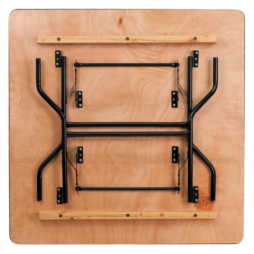 4 ft Wood Folding Square Banquet Table K594229