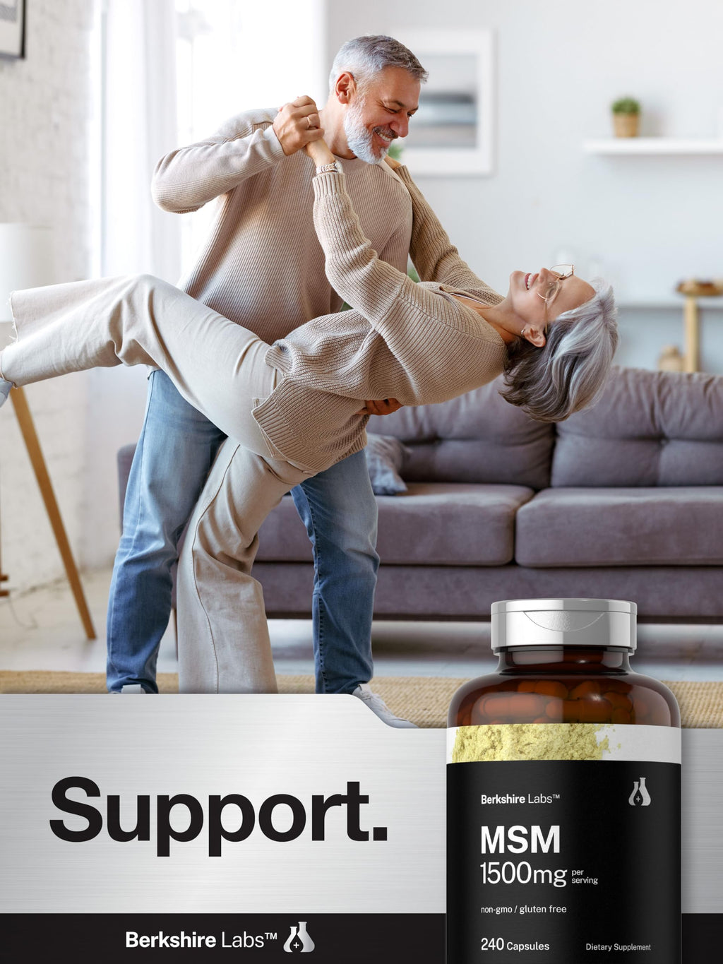 MSM Capsules 1500mg 240 Count T849