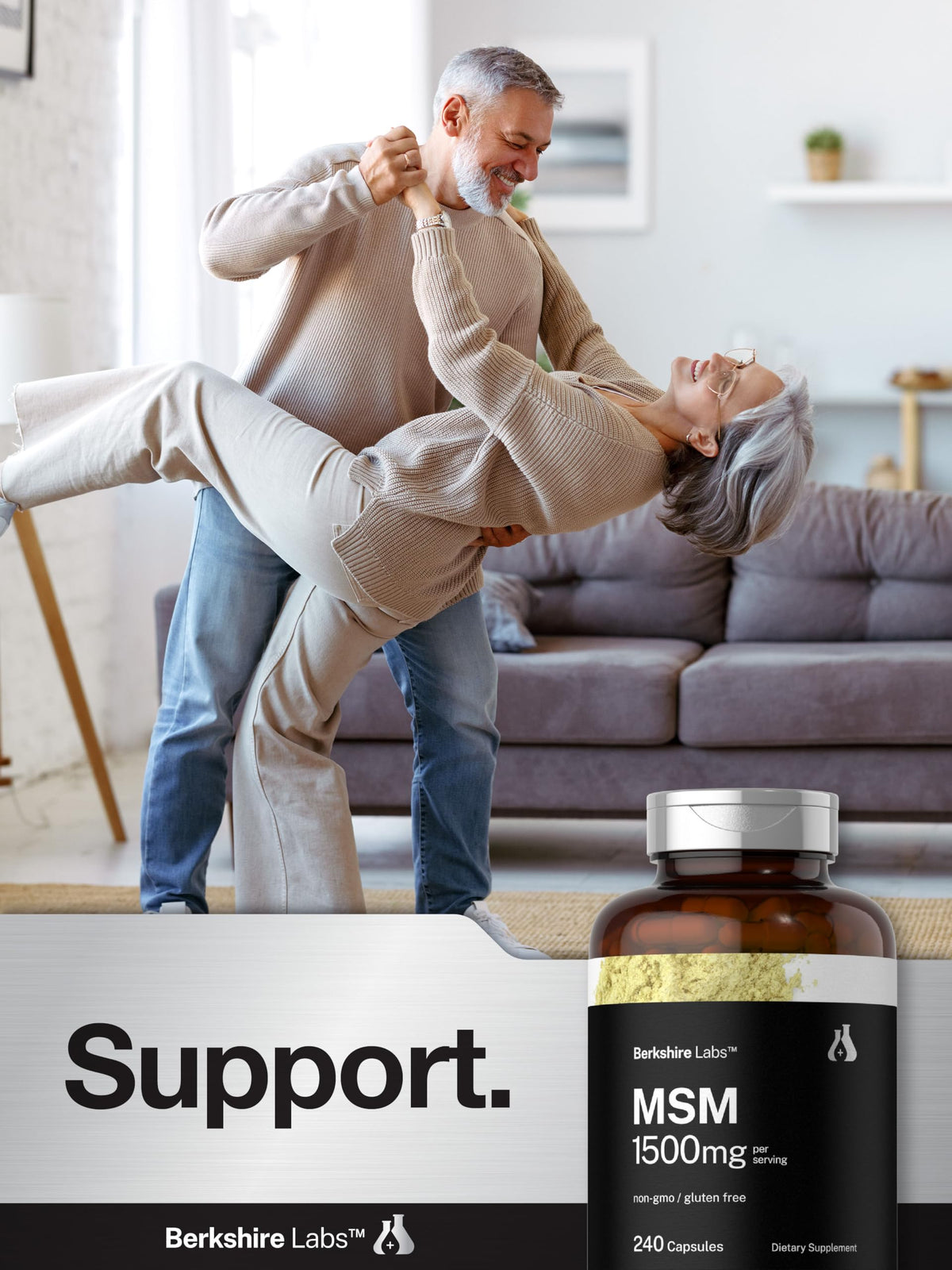 MSM Capsules 1500mg 240 Count T849