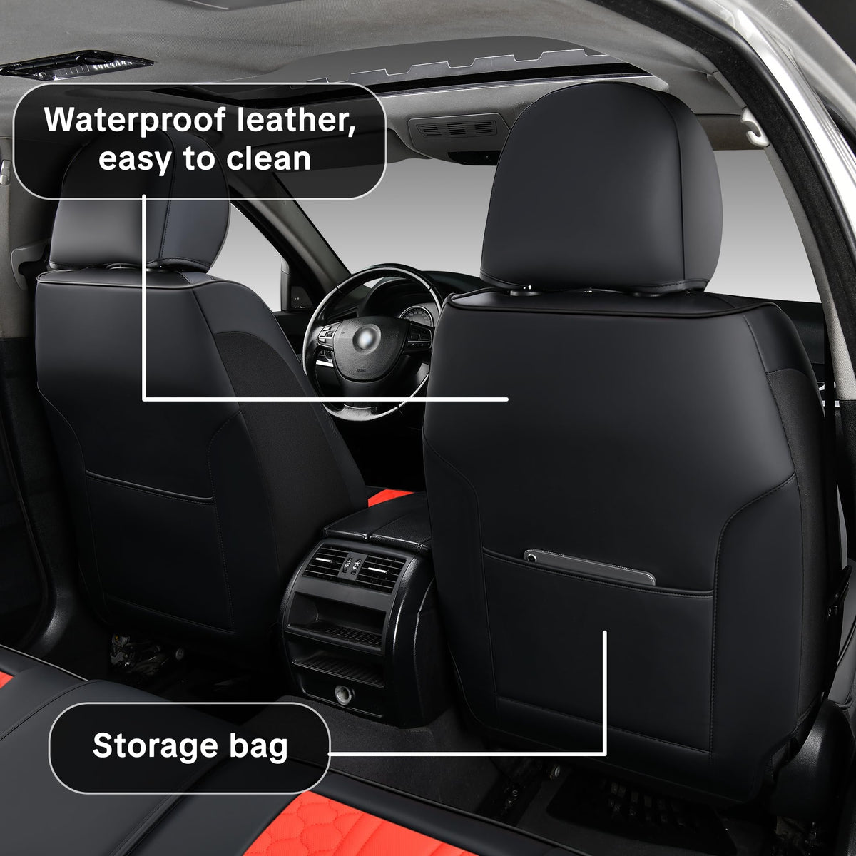 Universal Car Seat Covers Full Set 5 Seats K244