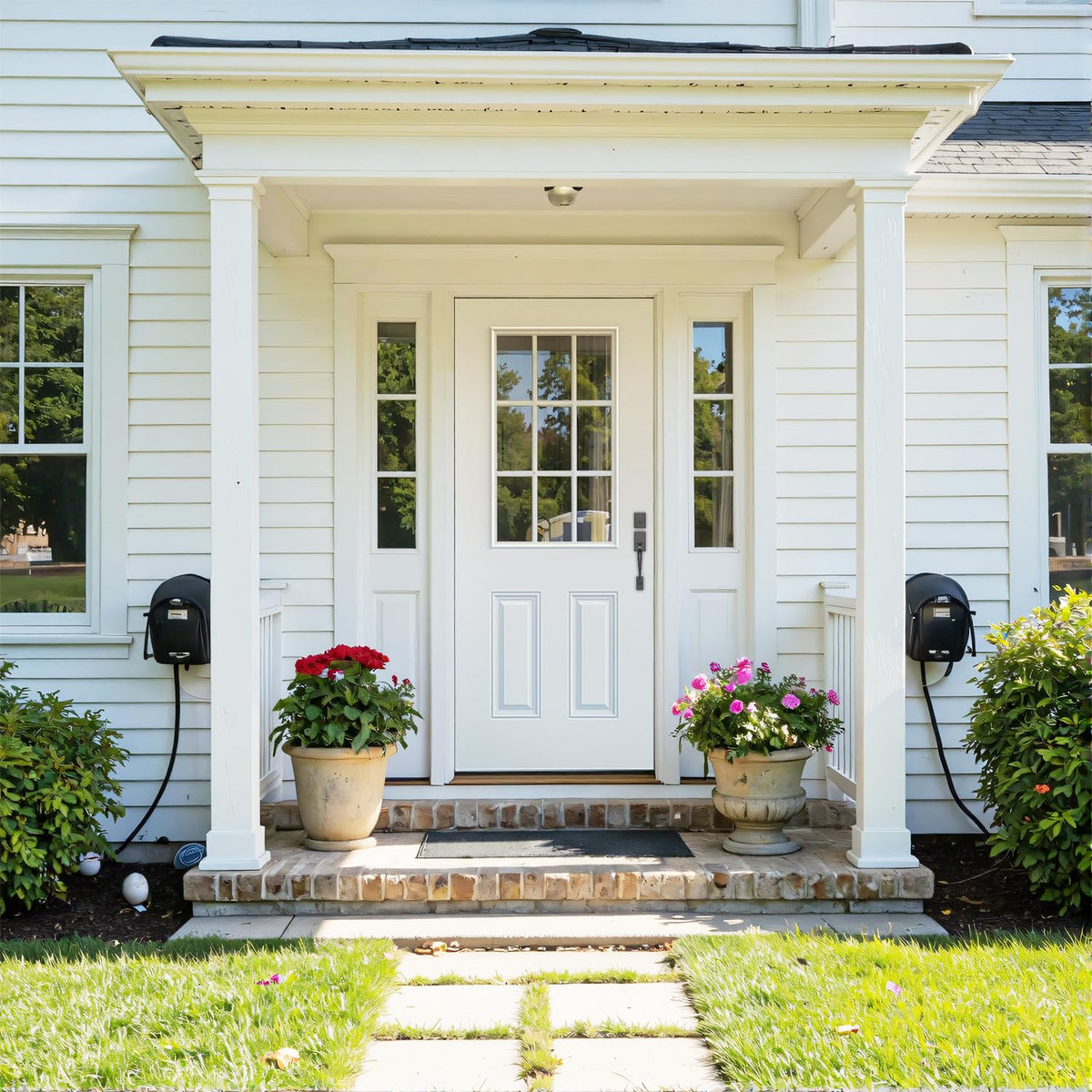 Fiberglass Exterior Door with Brickmould, 36'' x 80'' Front Entry Door C711906