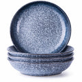 8-Inch Ceramic Pasta Bowls, Set of 4, Blue Glaze F8609