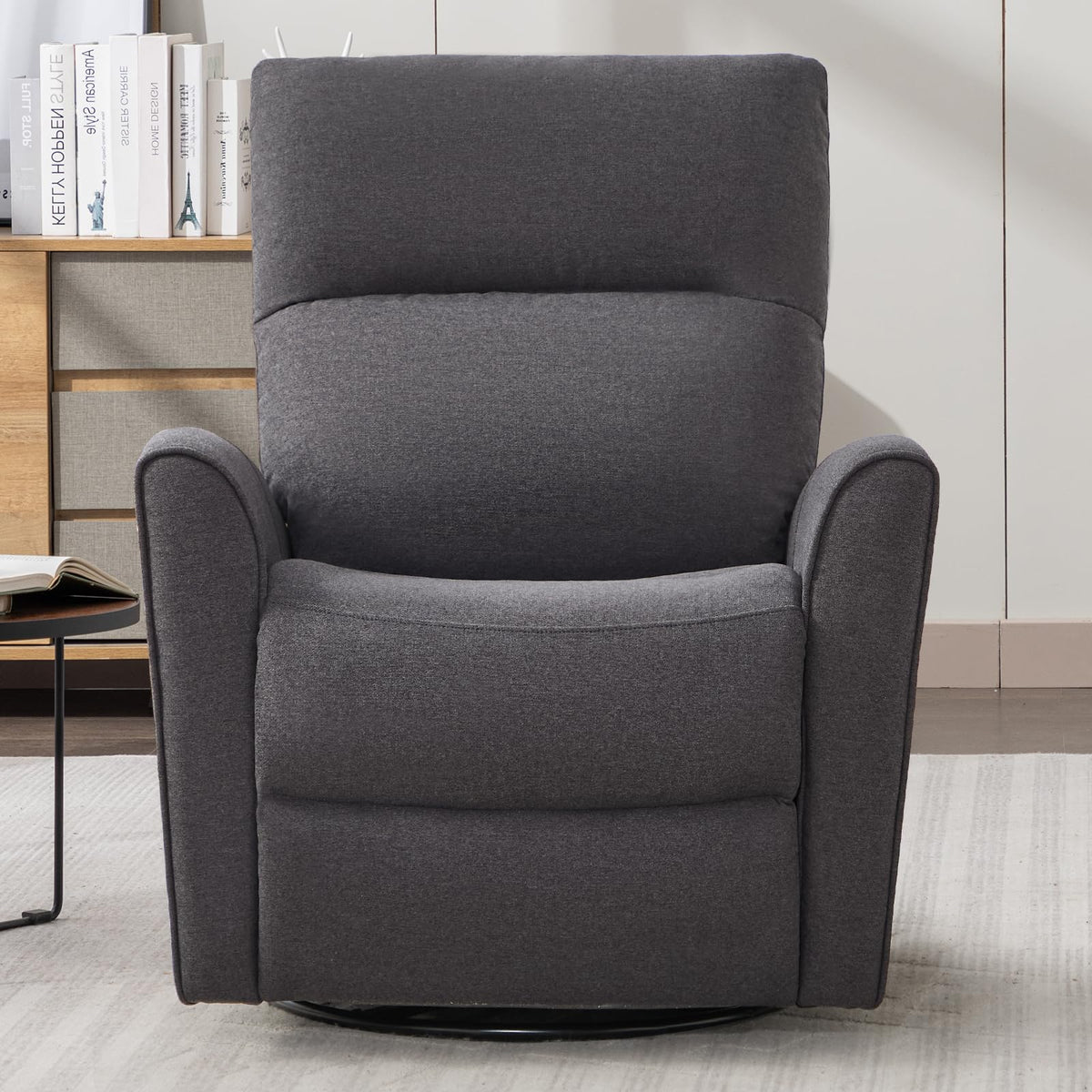 Manual Chenille Swivel Rocker Recliner L95222