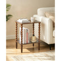 Side Table with 2-Tier Shelf F9225