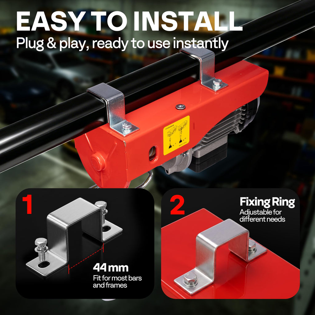 110V 440 Lbs Electric Hoist with Remote Control P967812