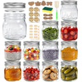 16 oz 12 Pack Wide Mouth Mason Jars with Lids H161543