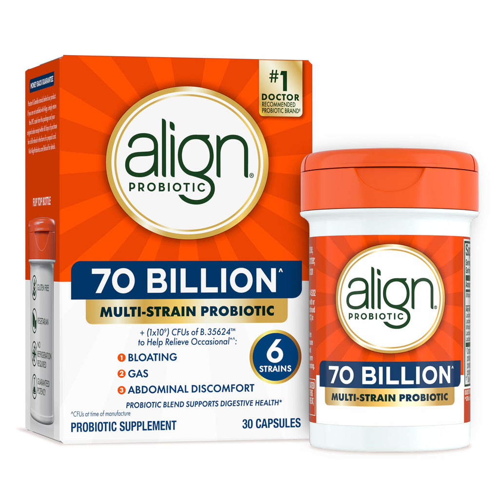 70 Billion CFU 6 Strain Blend Probiotic 30 Capsules P1622