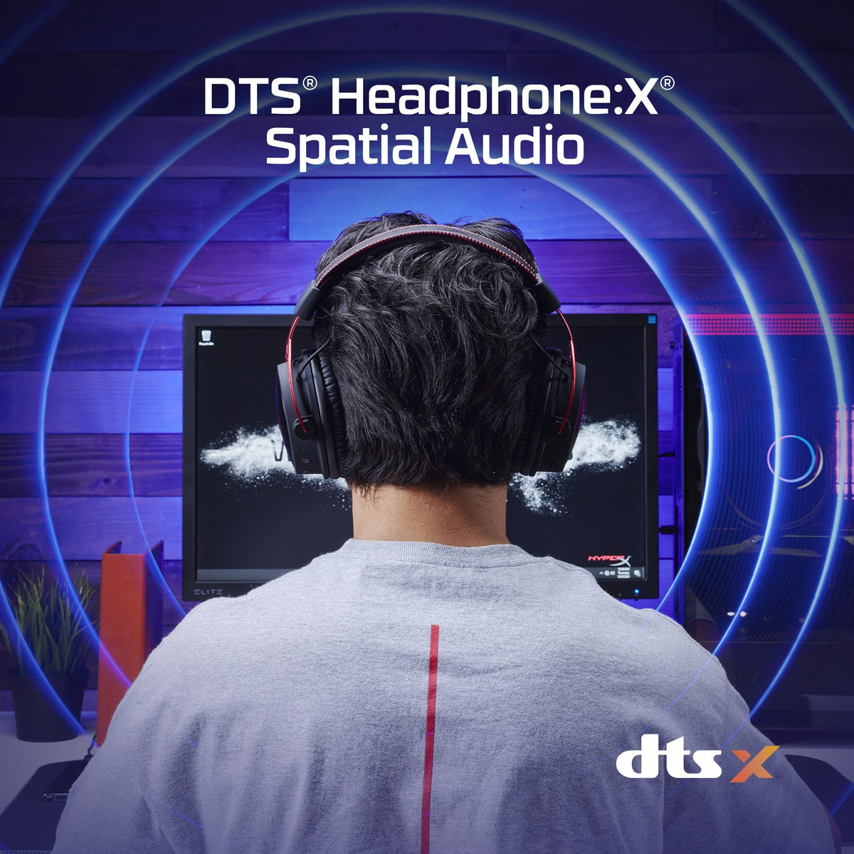 Wireless Gaming Headset & USB Condenser Gaming Microphone Q64115