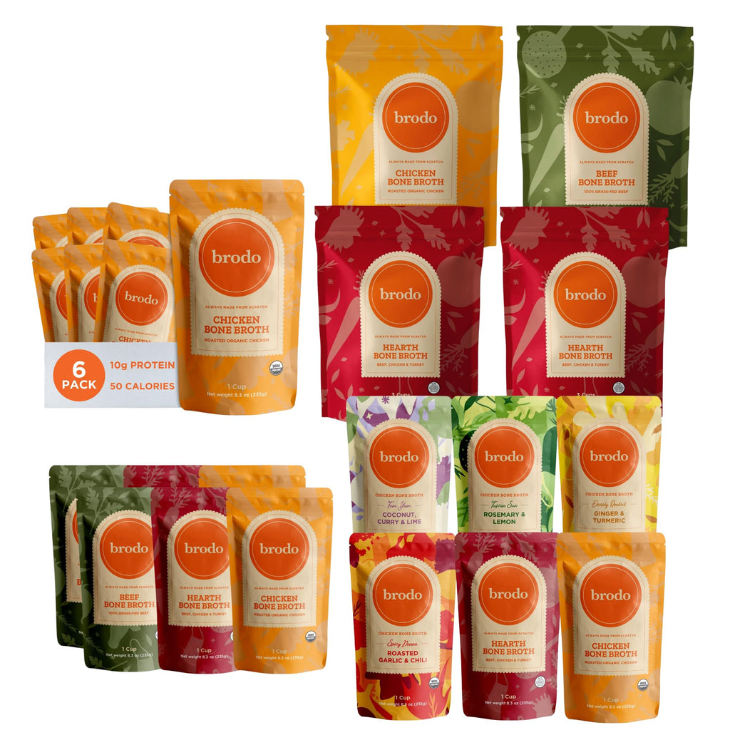 Chicken Bone Broth Variety Pack 30 Cups A525