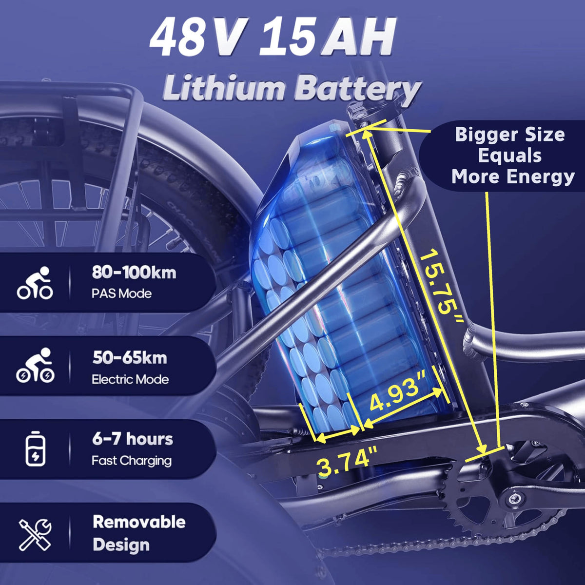 20" Fat Tire Folding Electric Tricycle 750W 48V W6972
