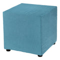 Teal Stretch Polyester Ottoman Cover A93537