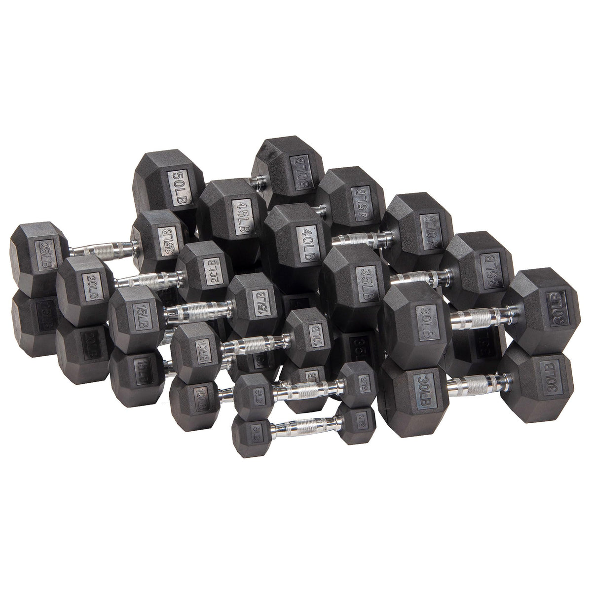 Rubber Encased Hex Dumbbell A8339
