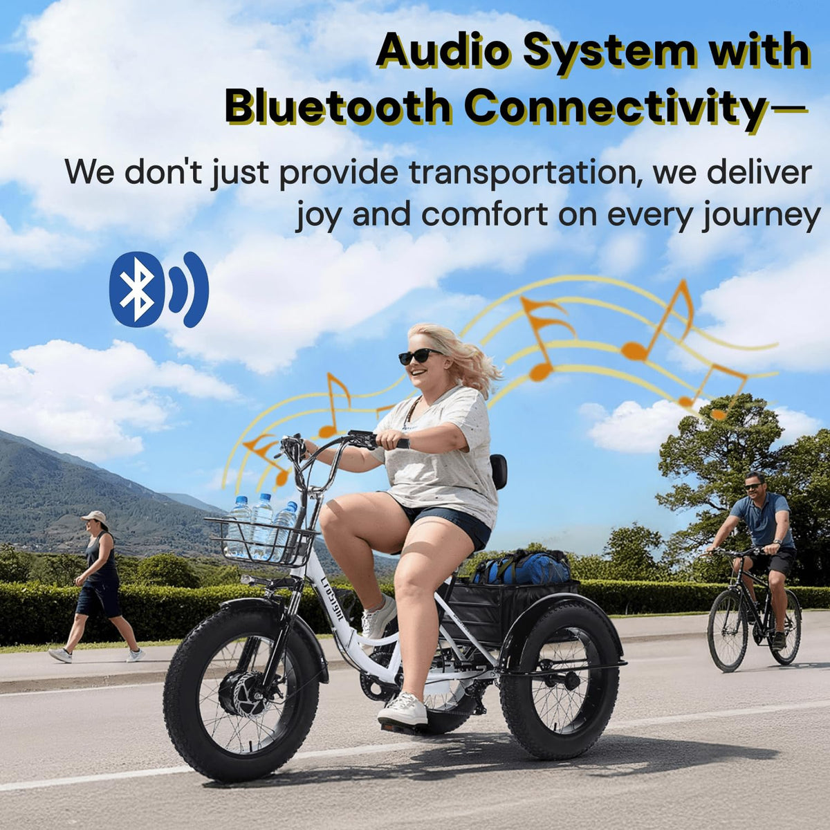 20" Fat Tire Folding Electric Tricycle 750W 48V W6972