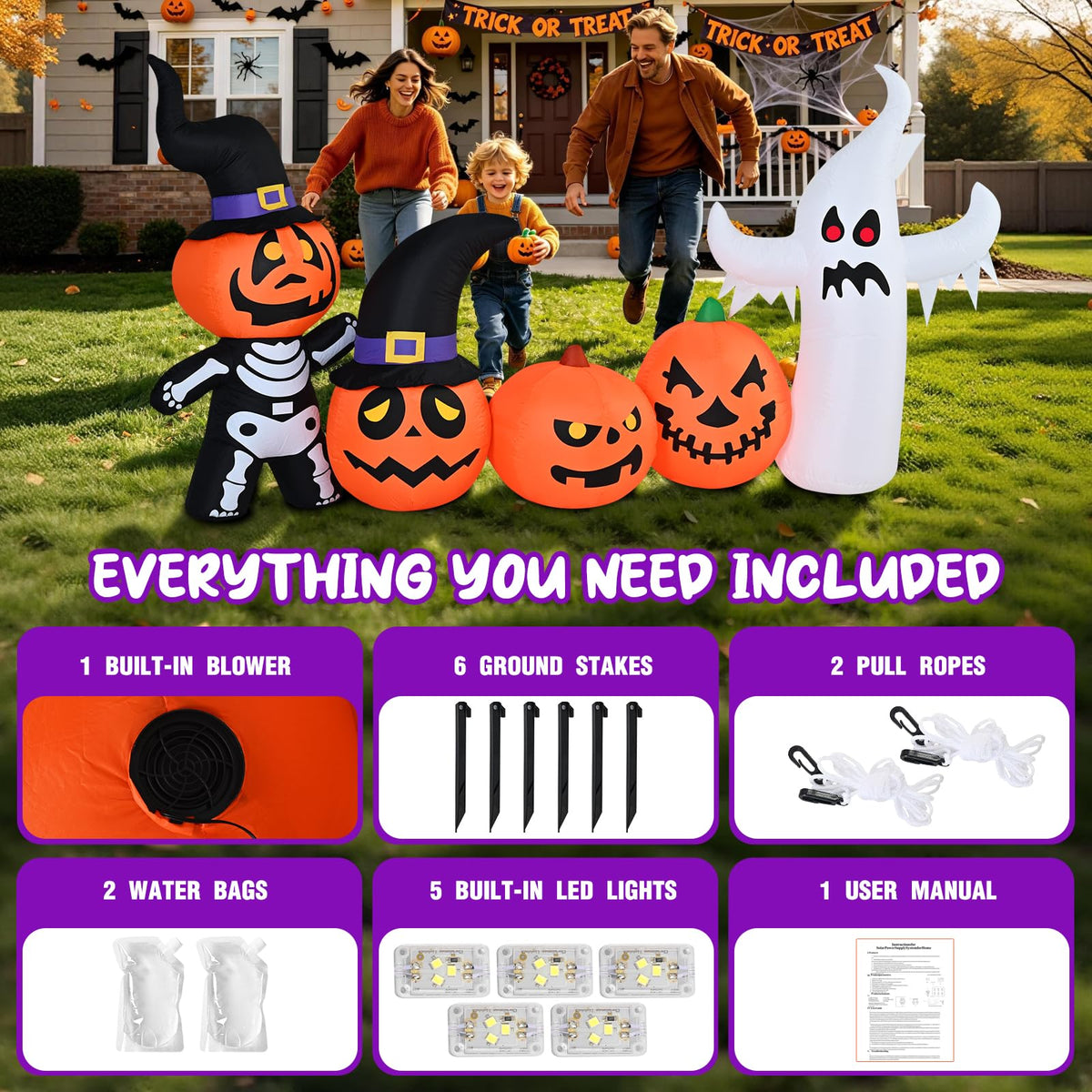 8FT Inflatable Halloween Decoration E745