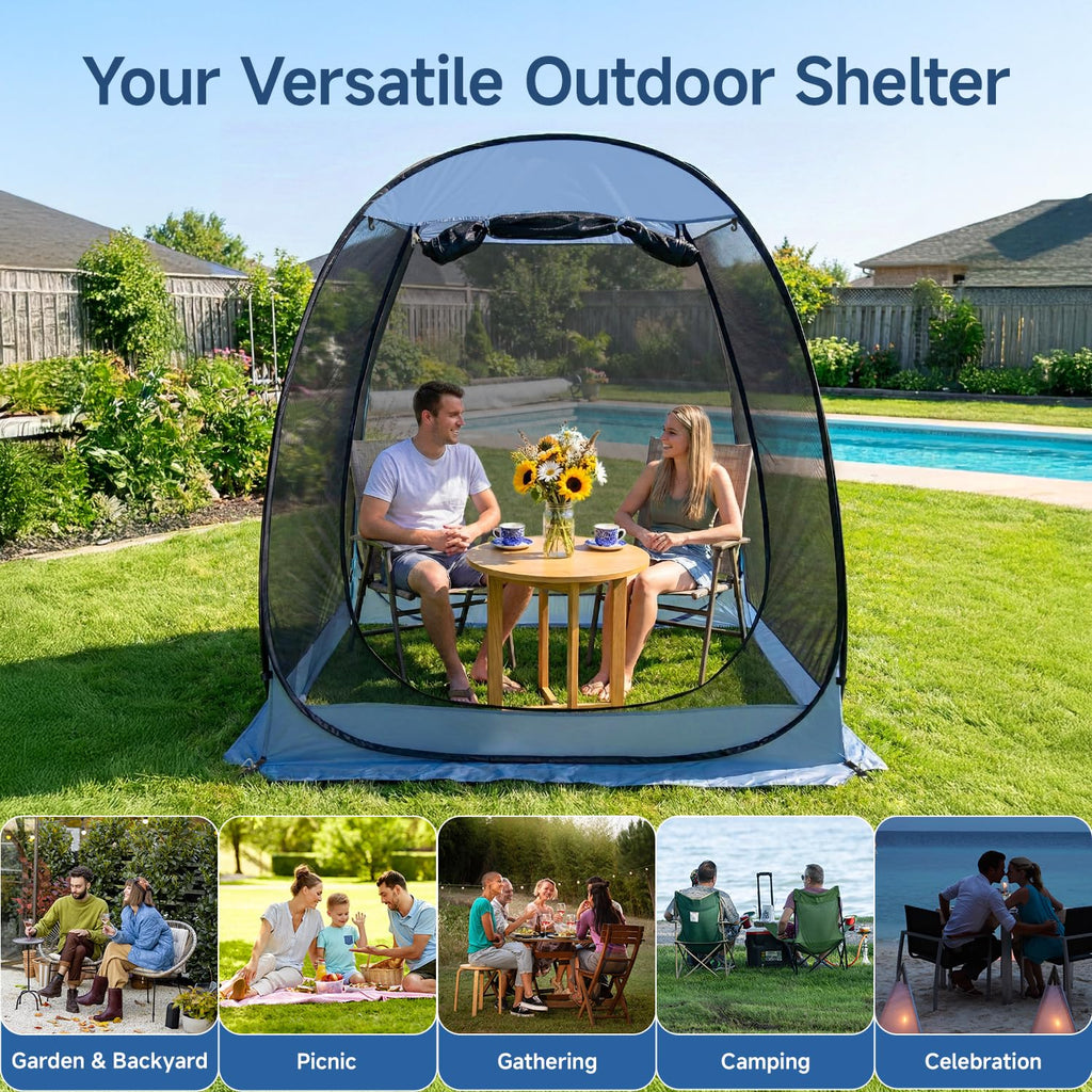 Pop Up Screen House Tent with Mosquito Netting U759193