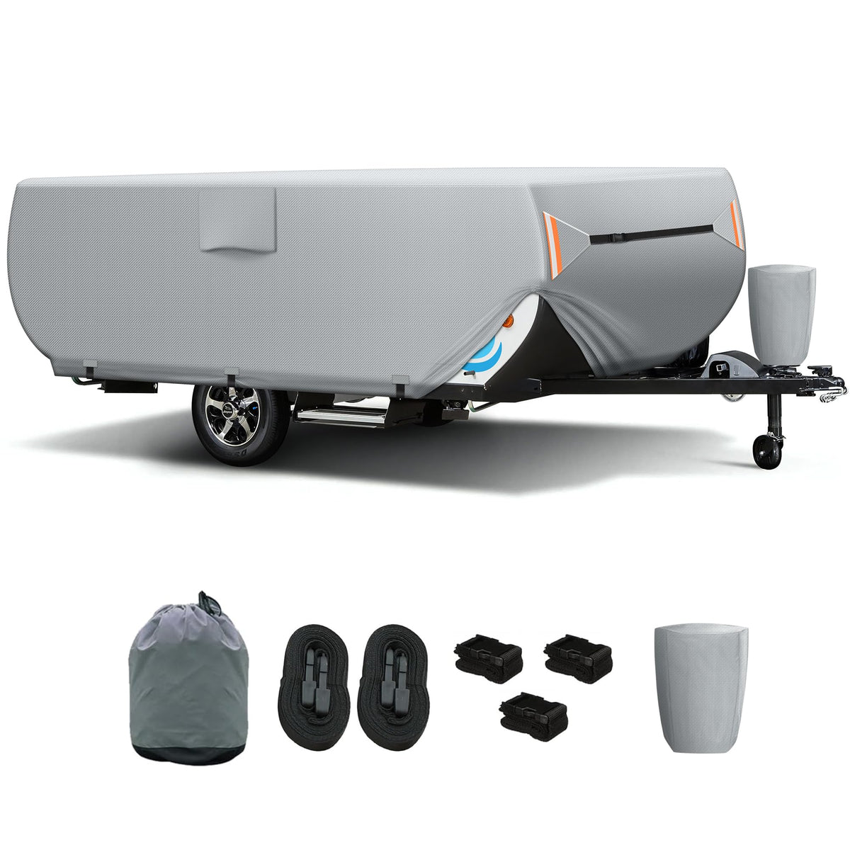 7 Layers Ripstop Waterproof Pop Up Camper Cover Fits 14' - 16' Trailers B986