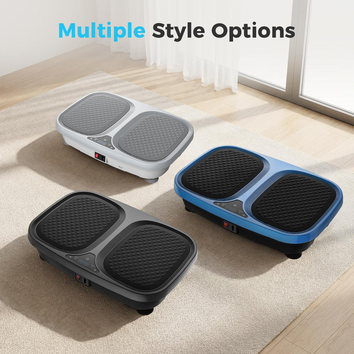 Vibration Plate Exercise Machine with Pull Ropes Q925660