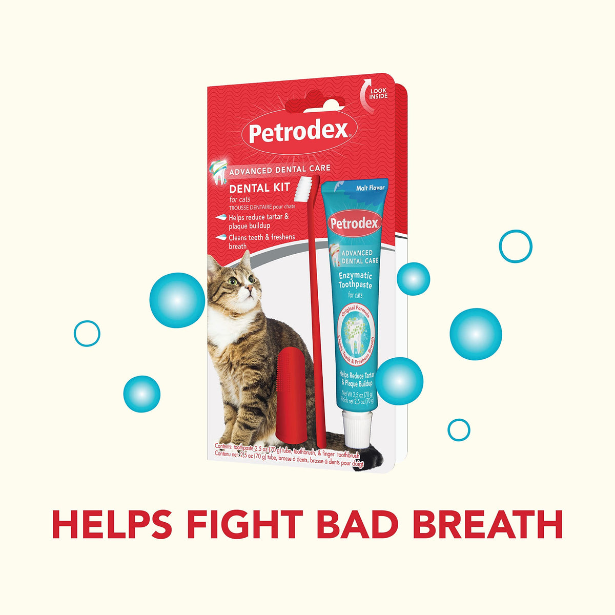 Cat Toothbrush and Toothpaste Kit Malt Flavor 2.5oz O326609