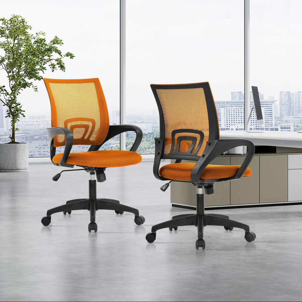Adjustable Mid Back Ergonomic Mesh Office Chair with Lumbar Support K577417