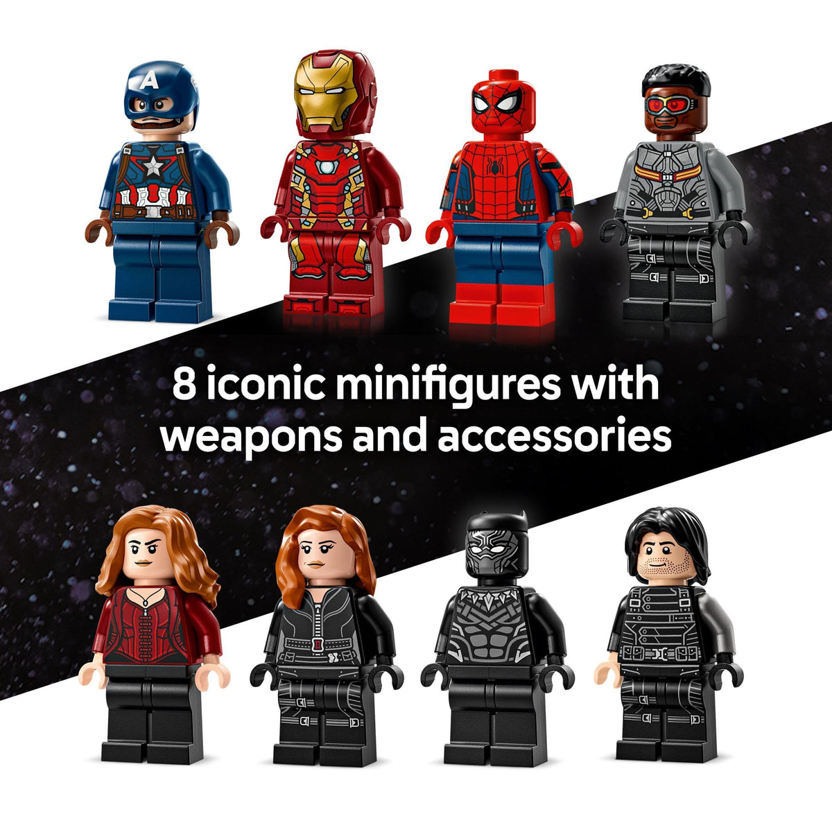 Captain America Civil War Building Toy Set with 8 Minifigures F86683