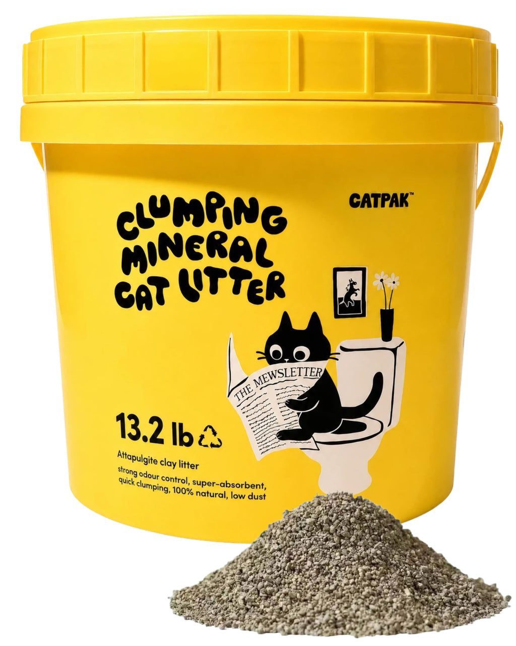 Unscented Low Dust Clumping Mineral Cat Litter 13.2 lb H1021