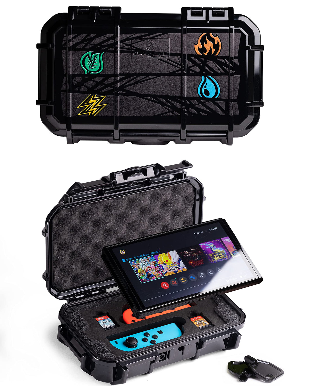 Waterproof Protective Hard Case Compatible with Nintendo Switch and OLED Model V6572