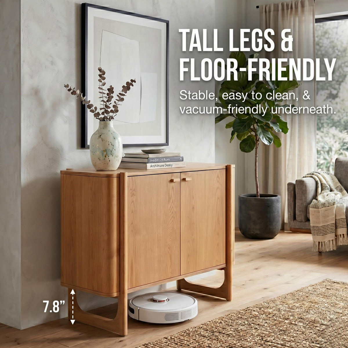 Solid Wood Accent Cabinet & Media Console O3293