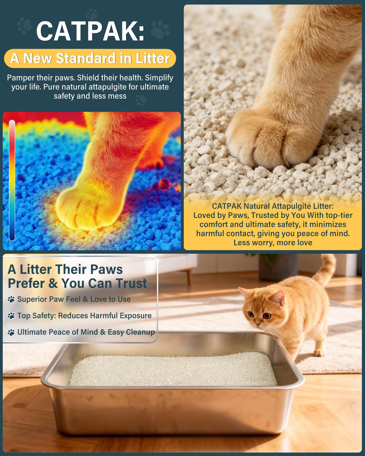 Unscented Low Dust Clumping Mineral Cat Litter 13.2 lb H1021