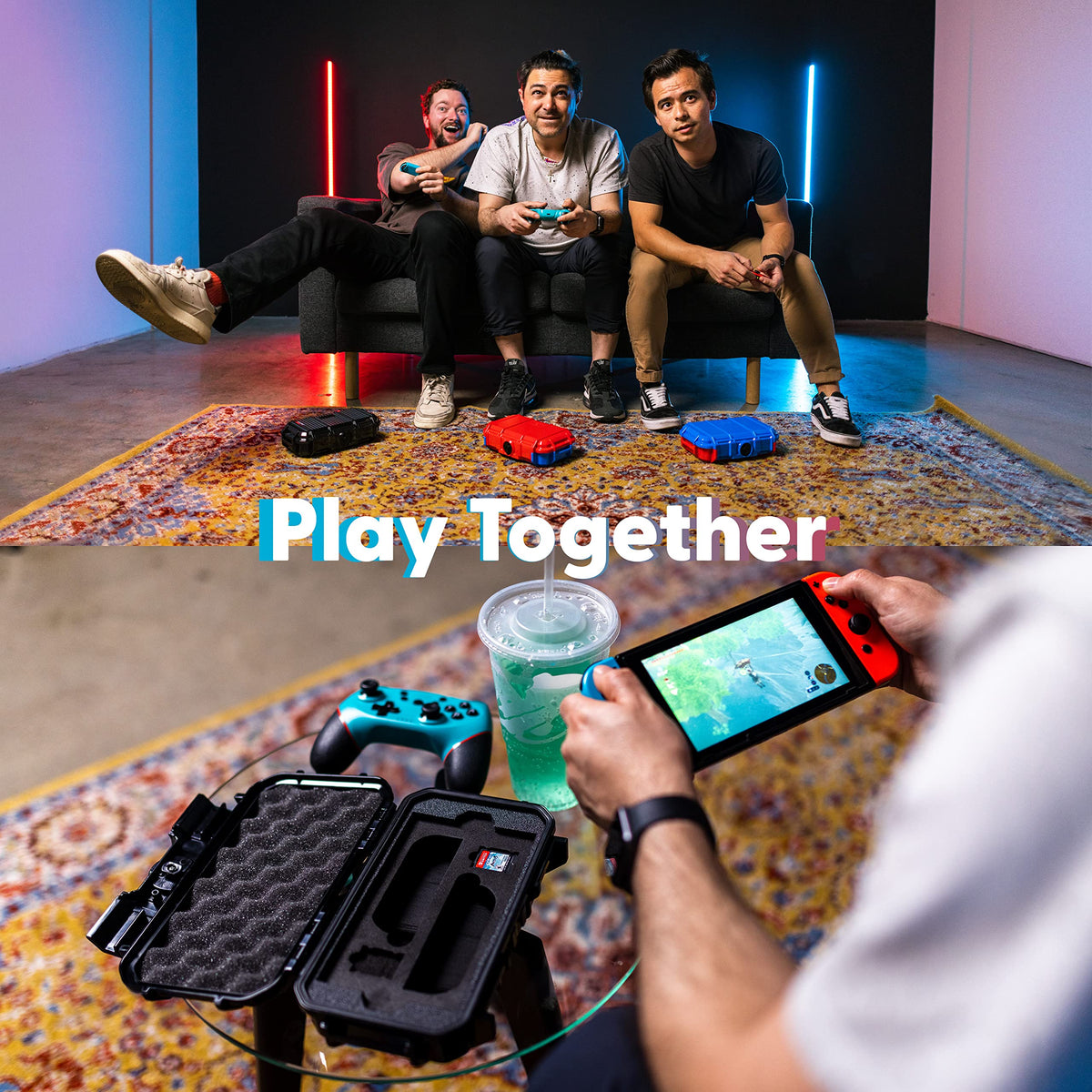 Waterproof Protective Hard Case Compatible with Nintendo Switch and OLED Model V6572