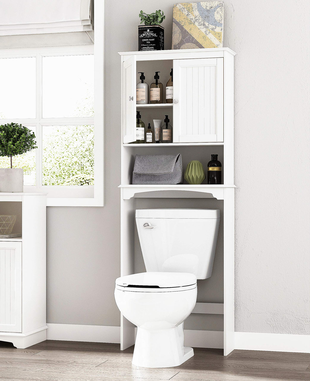 Over The Toilet Storage Cabinet with Doors B1370